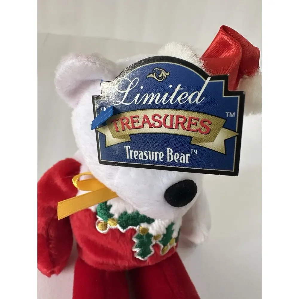 Limited Treasures Bear Claus Christmas Bear 1999 Plush Santa Holiday w Tags